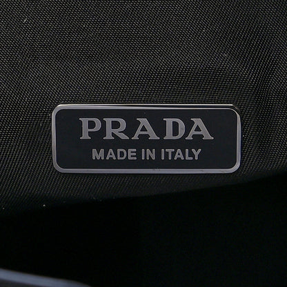 Prada Tessuto Spazzolato Ouverture Bucket Bag Black 6 of 9