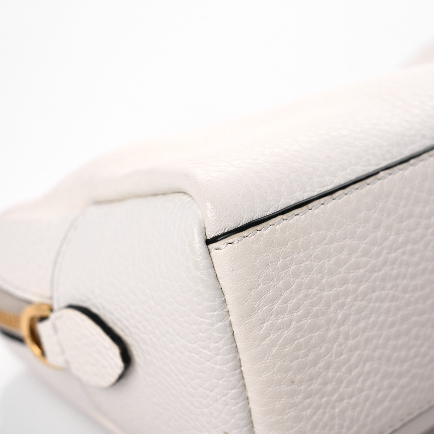 Prada Vitello Daino Cosmetic Pouch White 9 of 15