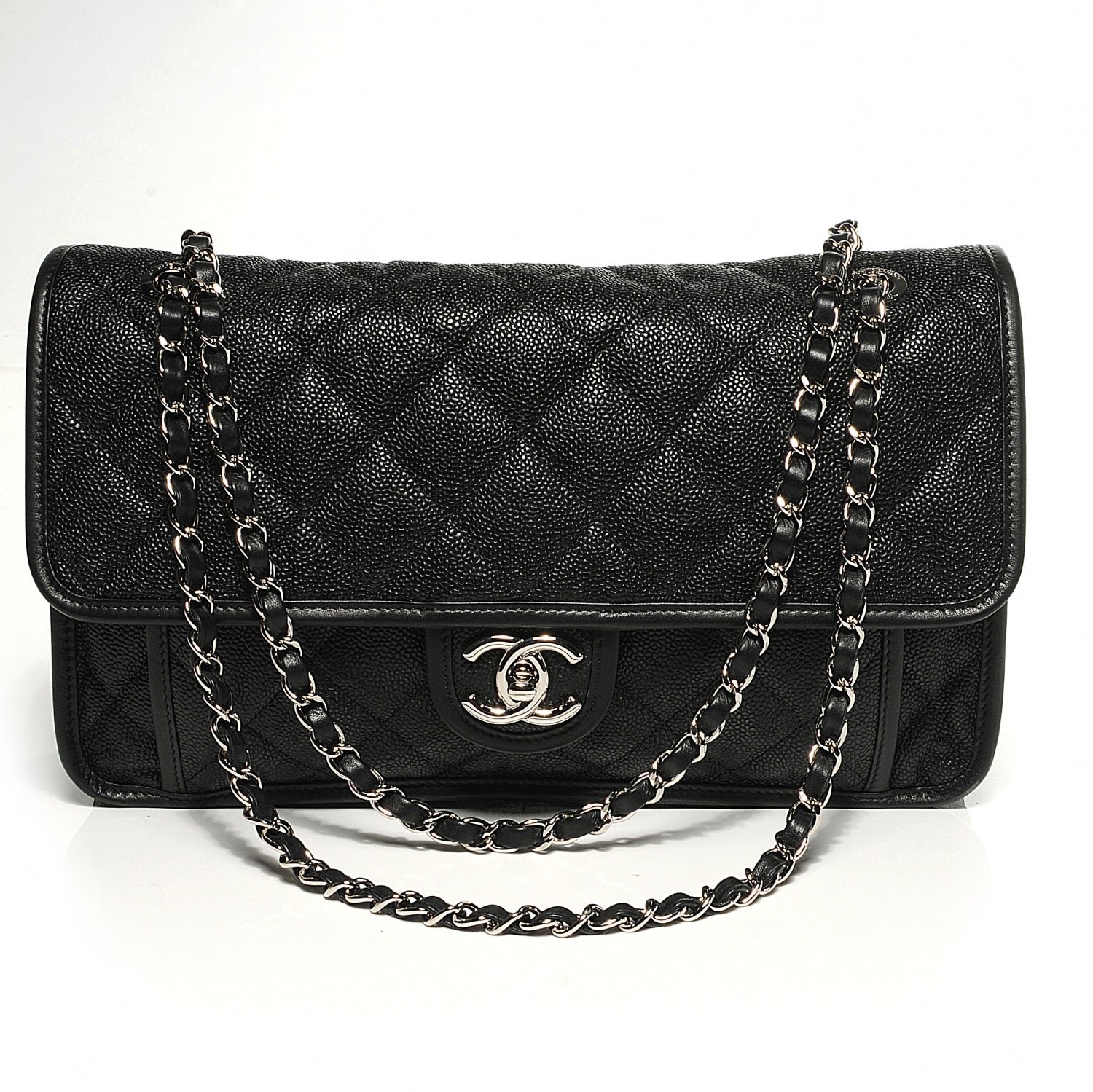 Chanel Caviar French Riviera Flap Black 1 of 10