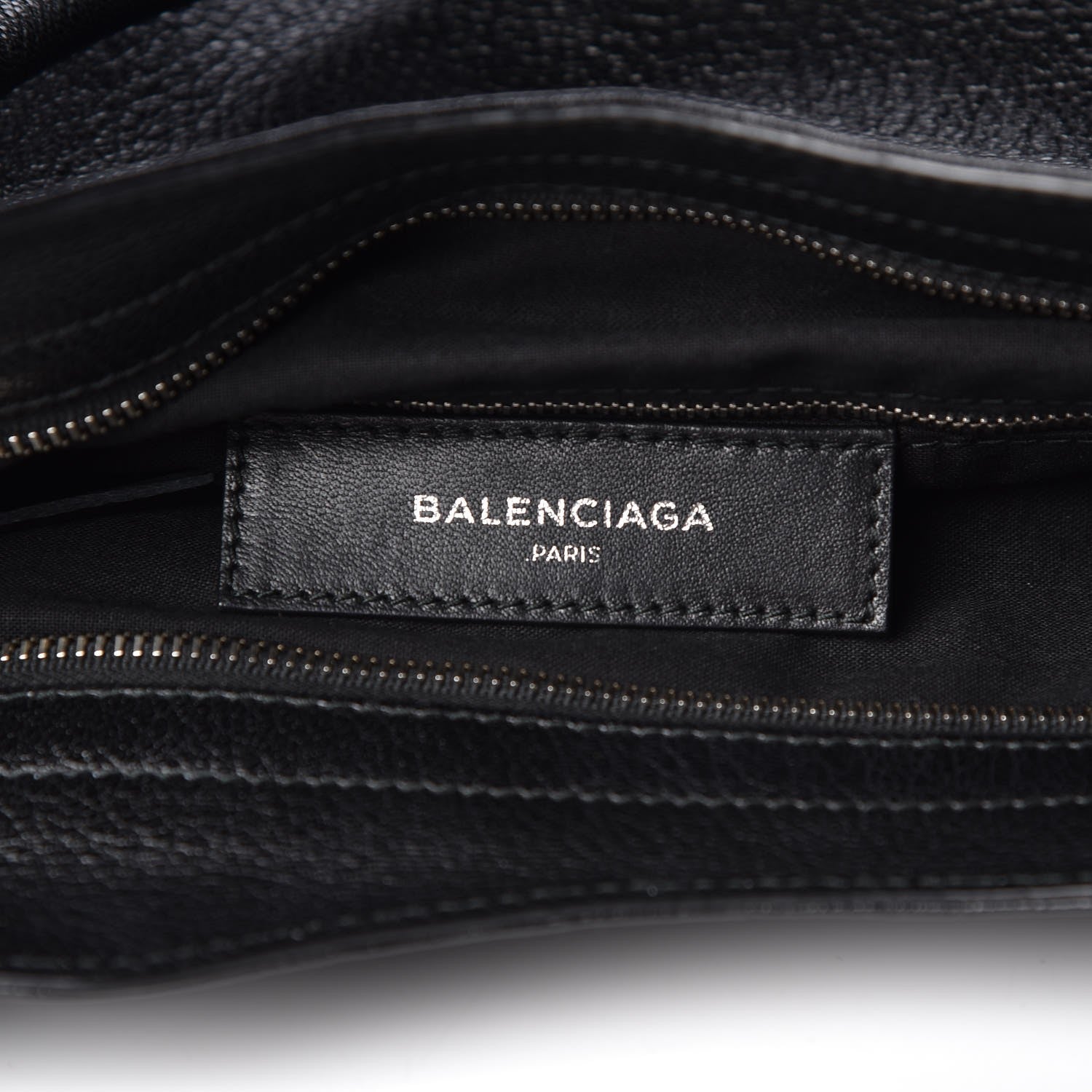 Balenciaga Chevre Silver Metallic Edge Hardware Velo Black 7 of 8