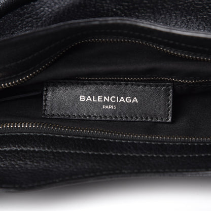 Balenciaga Chevre Silver Metallic Edge Hardware Velo Black 7 of 8