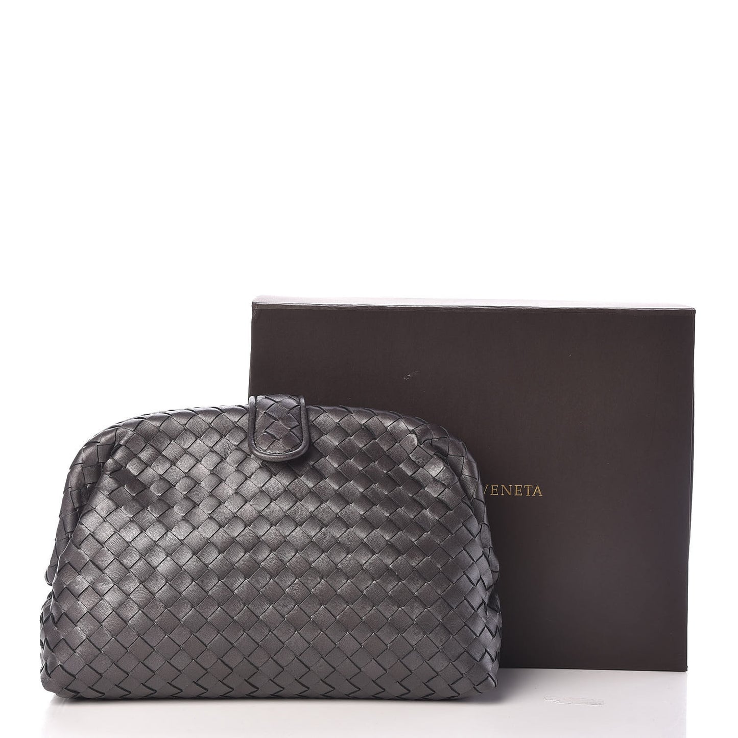 Nappa Intrecciato The Lauren 1980 Clutch Ebano