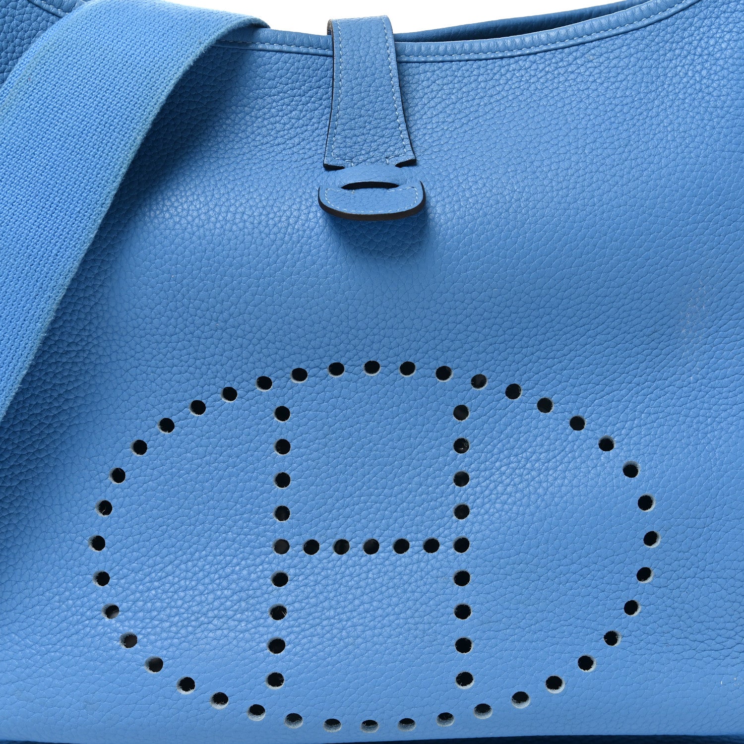 Hermes Taurillon Clemence Evelyne III GM Bleu Paradis 8 of 10