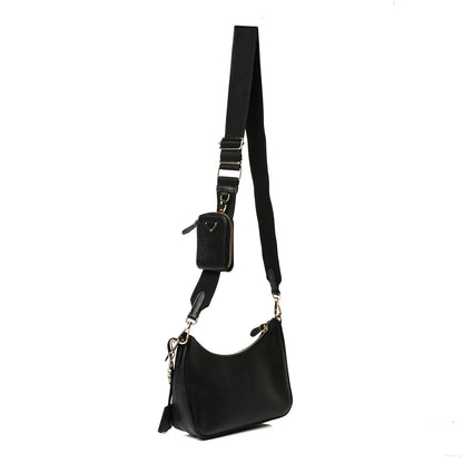 Prada Saffiano Lux Re-Edition 2005 Shoulder Bag Black 3 of 17