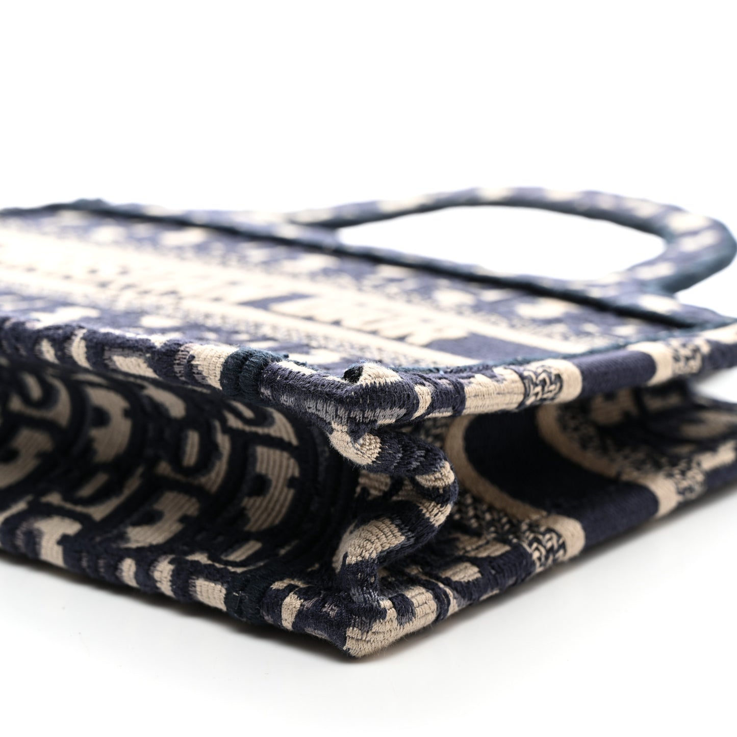 Oblique Mini Book Tote Blue Multicolor