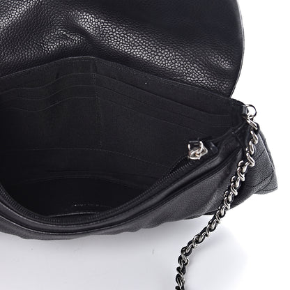 Chanel Caviar Half Moon Wallet On Chain WOC Black 5 of 11