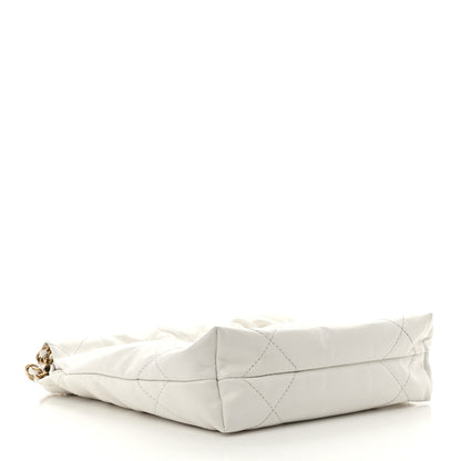 Chanel Shiny Calfskin Quilted Mini Chanel 22 White 4 of 11