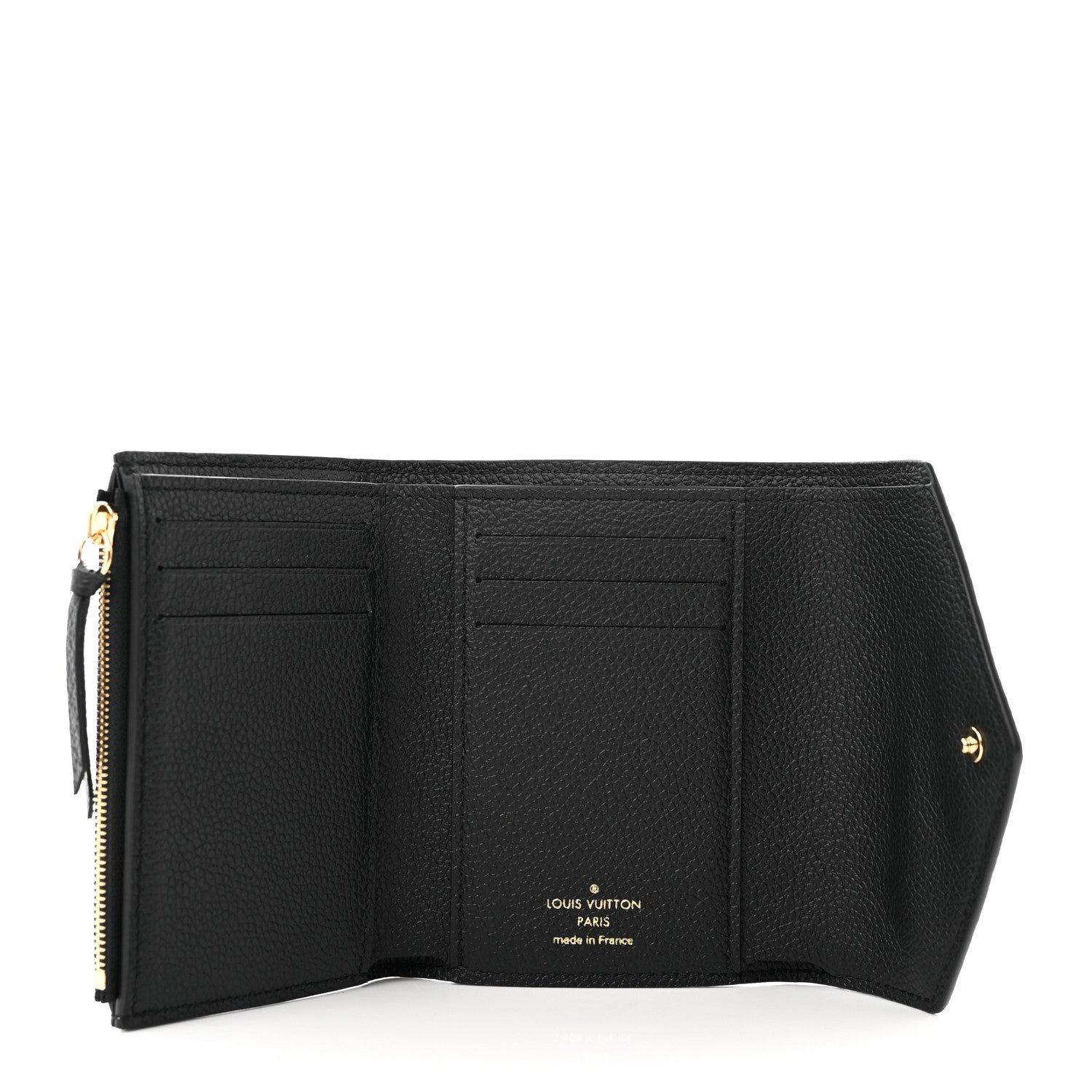 Louis Vuitton Empreinte Monogram Giant Victorine Wallet Black Beige 5 of 7