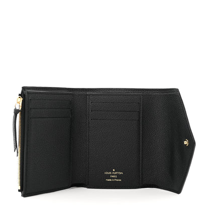 Louis Vuitton Empreinte Monogram Giant Victorine Wallet Black Beige 5 of 7