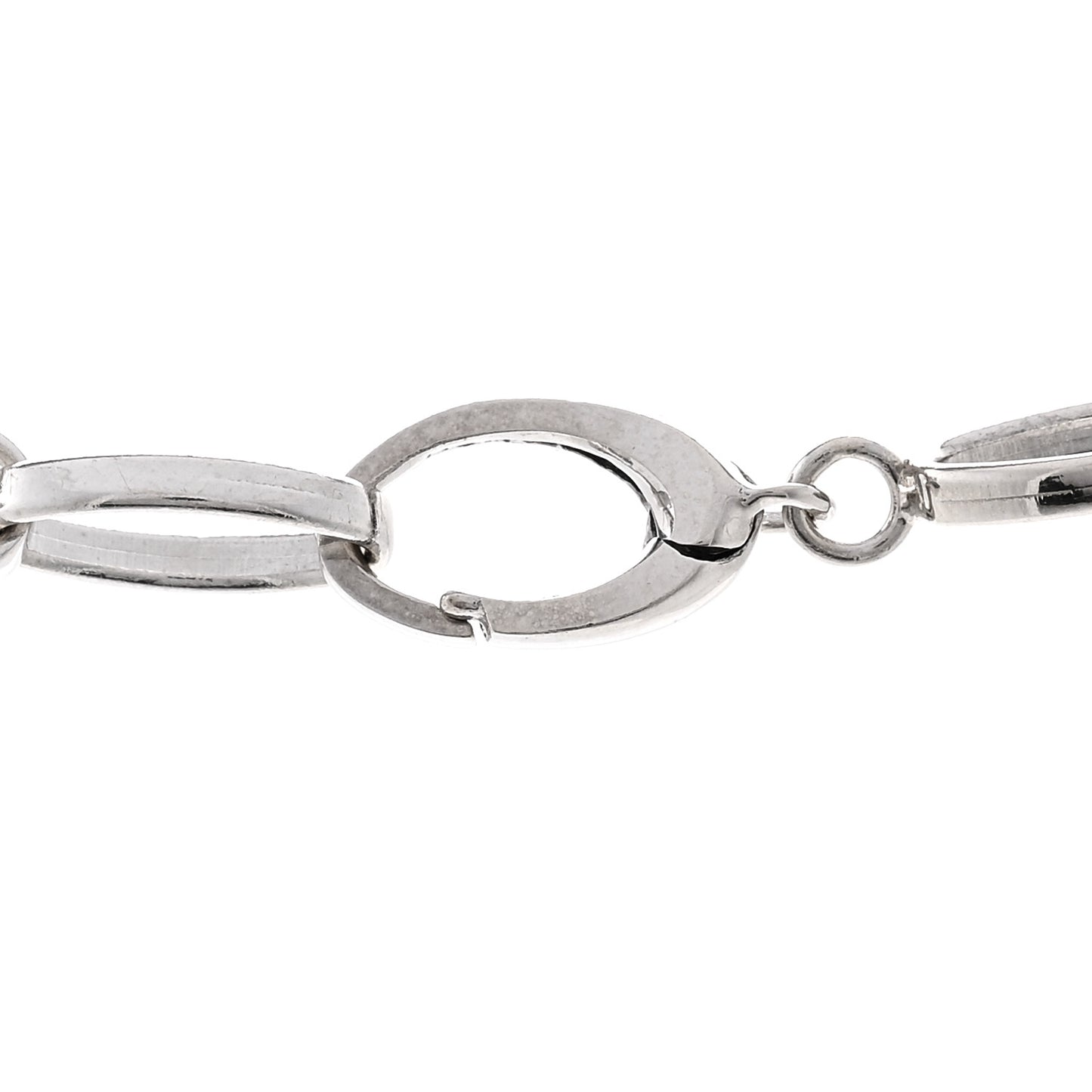 18K White Gold Medium Edith Link Necklace