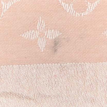 Louis Vuitton Silk Wool Monogram Denim Shawl Rose 9 of 13
