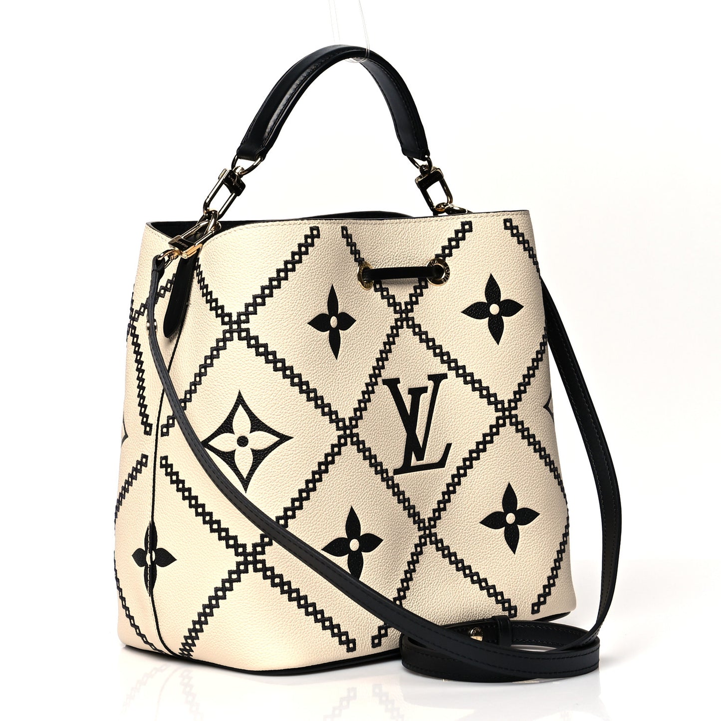 Empreinte Monogram Giant Broderies Neonoe MM Cream Black