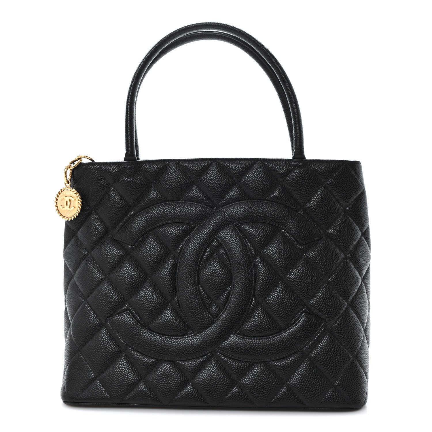 Chanel Caviar Quilted Medallion Tote Black 1 of 10