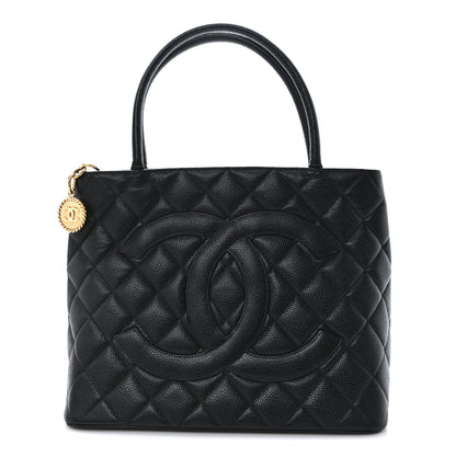 Chanel Caviar Quilted Medallion Tote Black 1 of 10