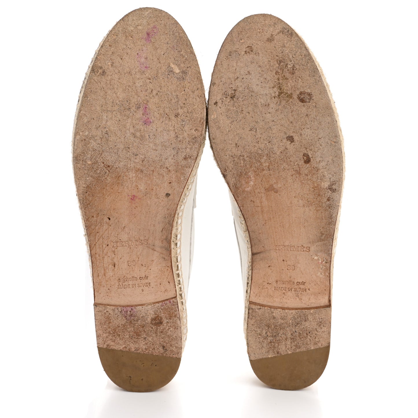 Calfskin Womens Trip Espadrilles 39 White