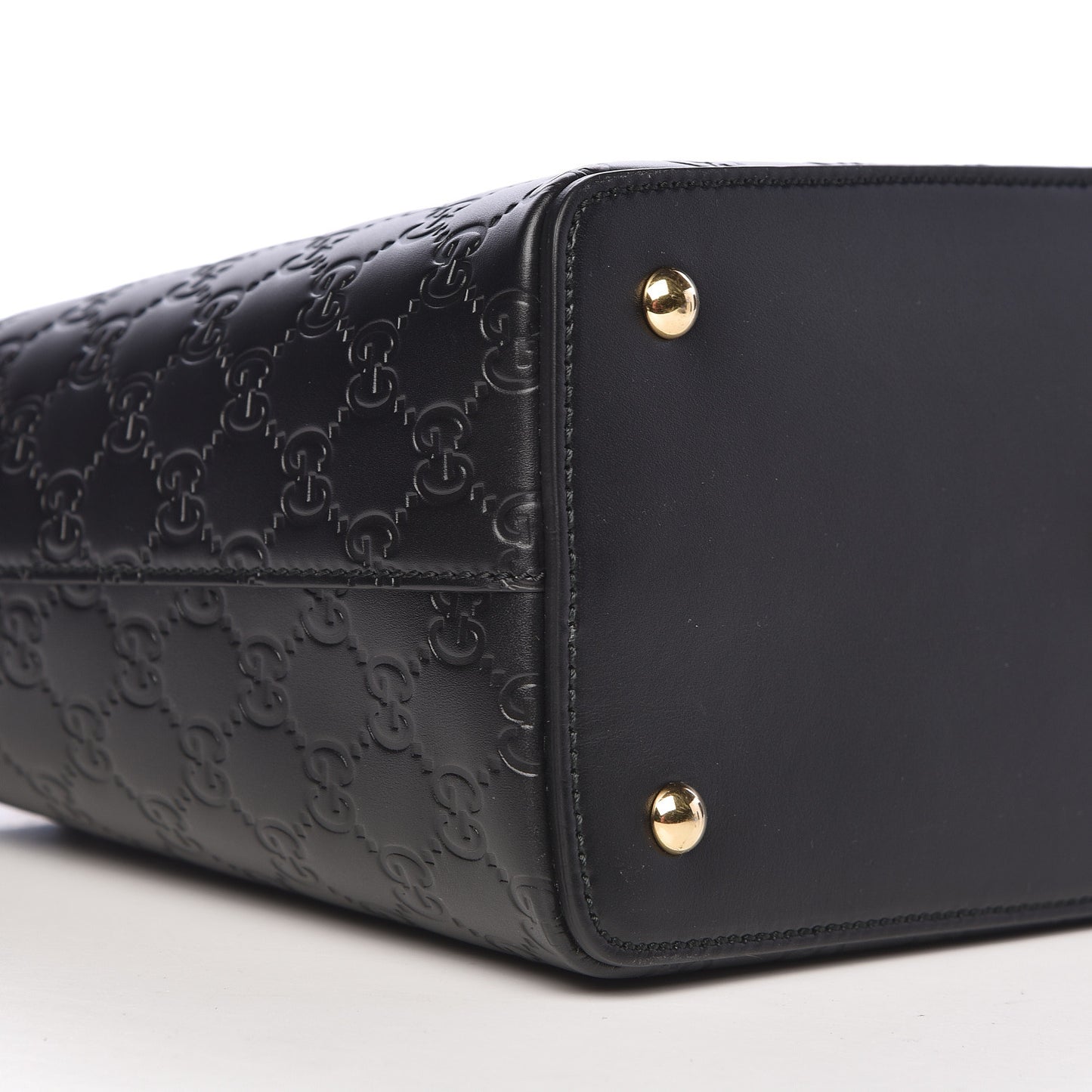 Guccissima Linea A Foldover Tote Black
