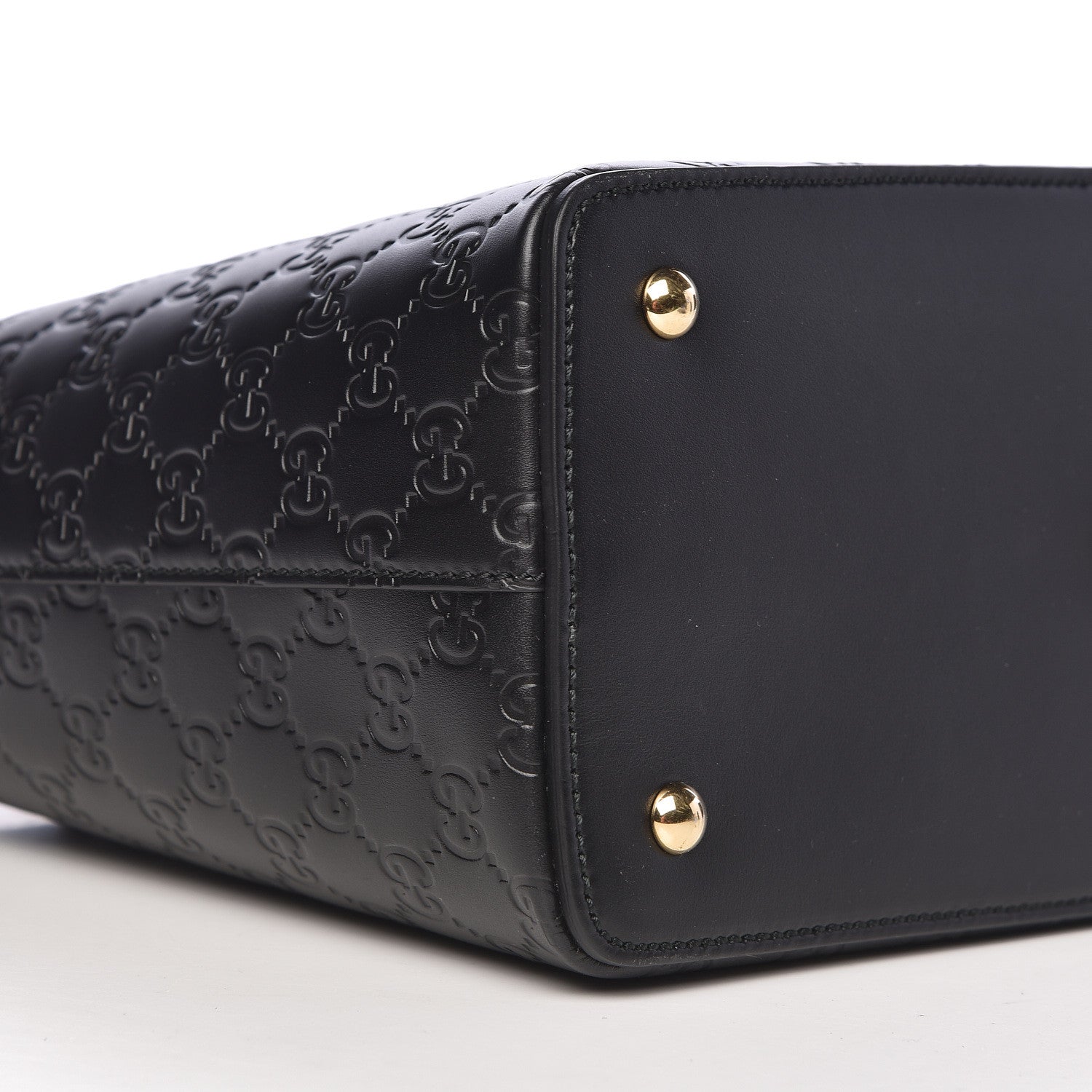 Gucci Guccissima Linea A Foldover Tote Black 8 of 10