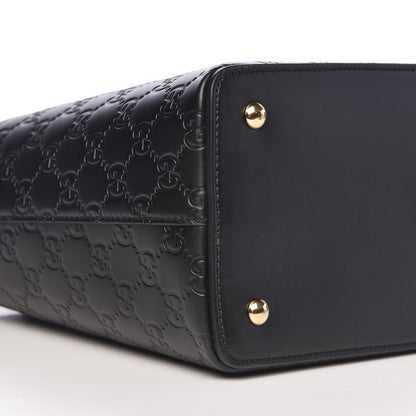 Gucci Guccissima Linea A Foldover Tote Black 8 of 10