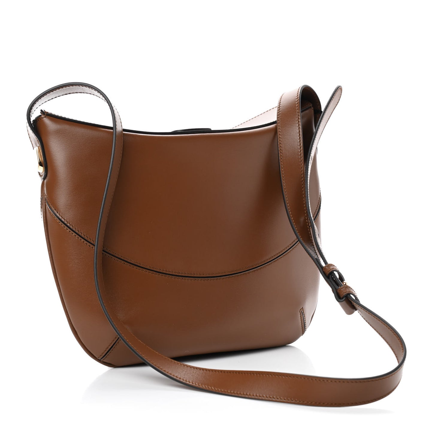 Boarded Plutone Calfskin Medium Arli Shoulder Bag Nocciola