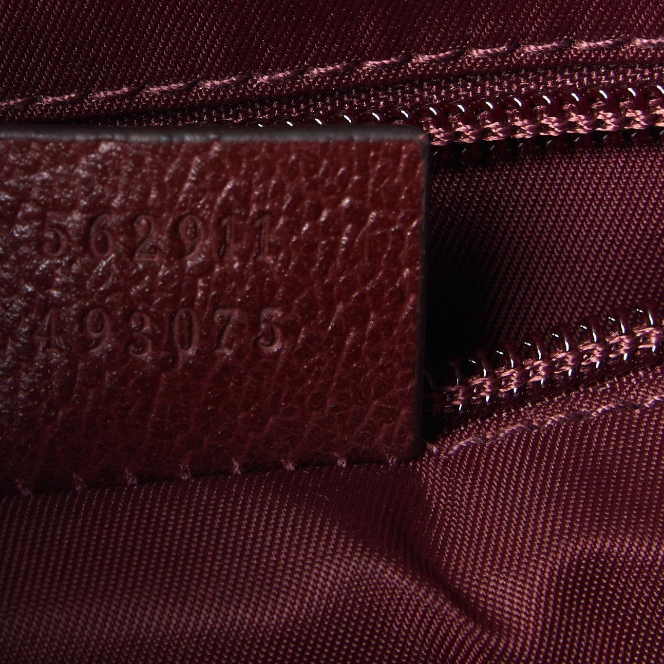 GG Monogram Script Logo Large Double Pocket Backpack Sahara Rubino Bordeaux