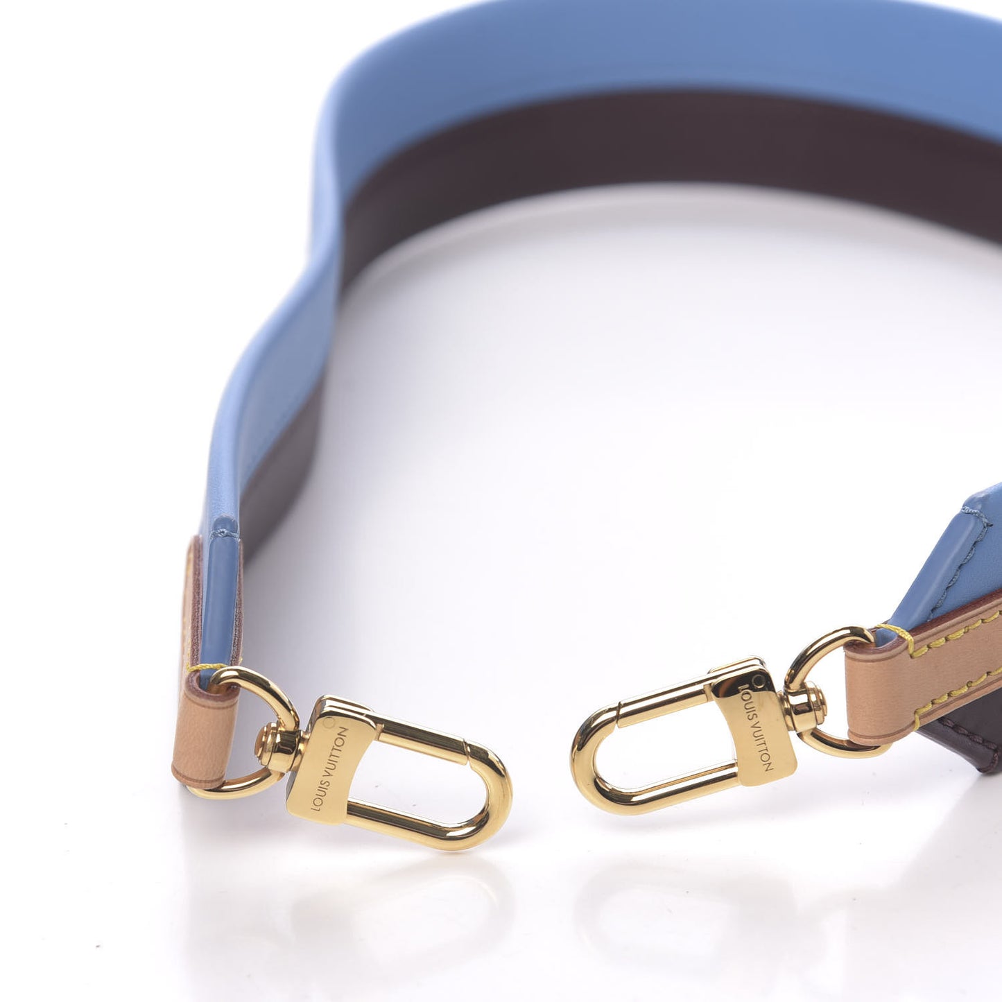Calfskin Cluny MM Shoulder Strap Blue Glacial
