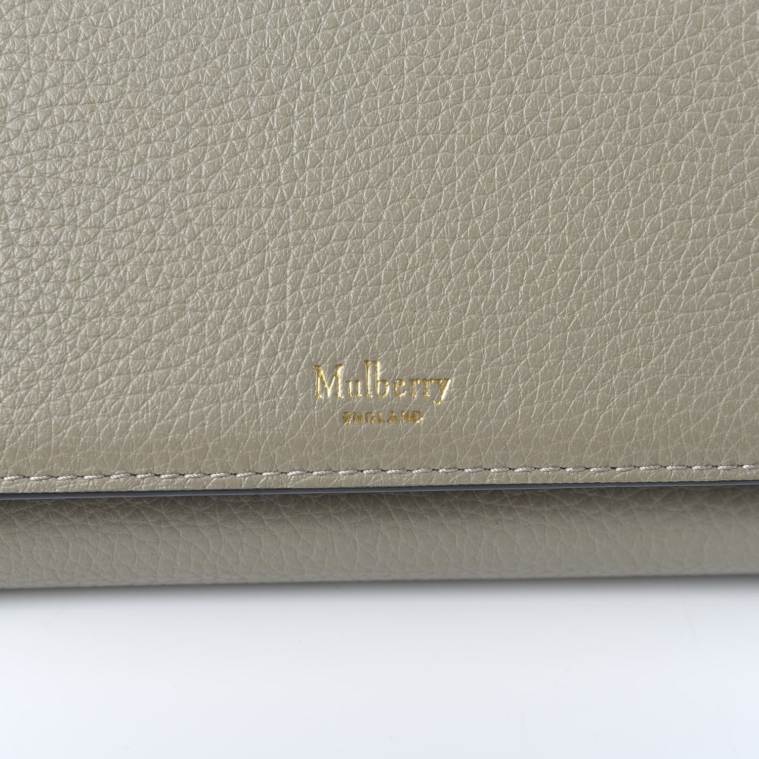 Mulberry Small Classic Grain Medium Continental French Wallet Solid Grey 7 of 9