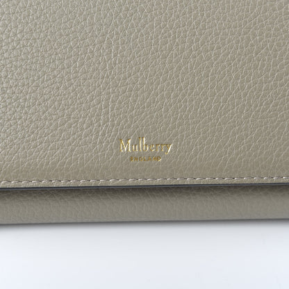 Mulberry Small Classic Grain Medium Continental French Wallet Solid Grey 7 of 9