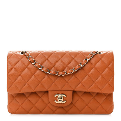 Chanel Caviar Quilted Medium Double Flap Light Brown 1 of 12