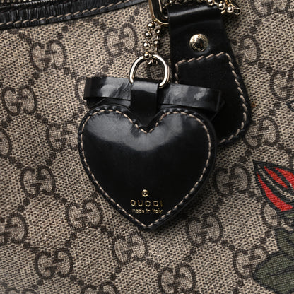 Gucci GG Plus Monogram Tattoo Heart Medium Joy Boston Dark Brown 13 of 16