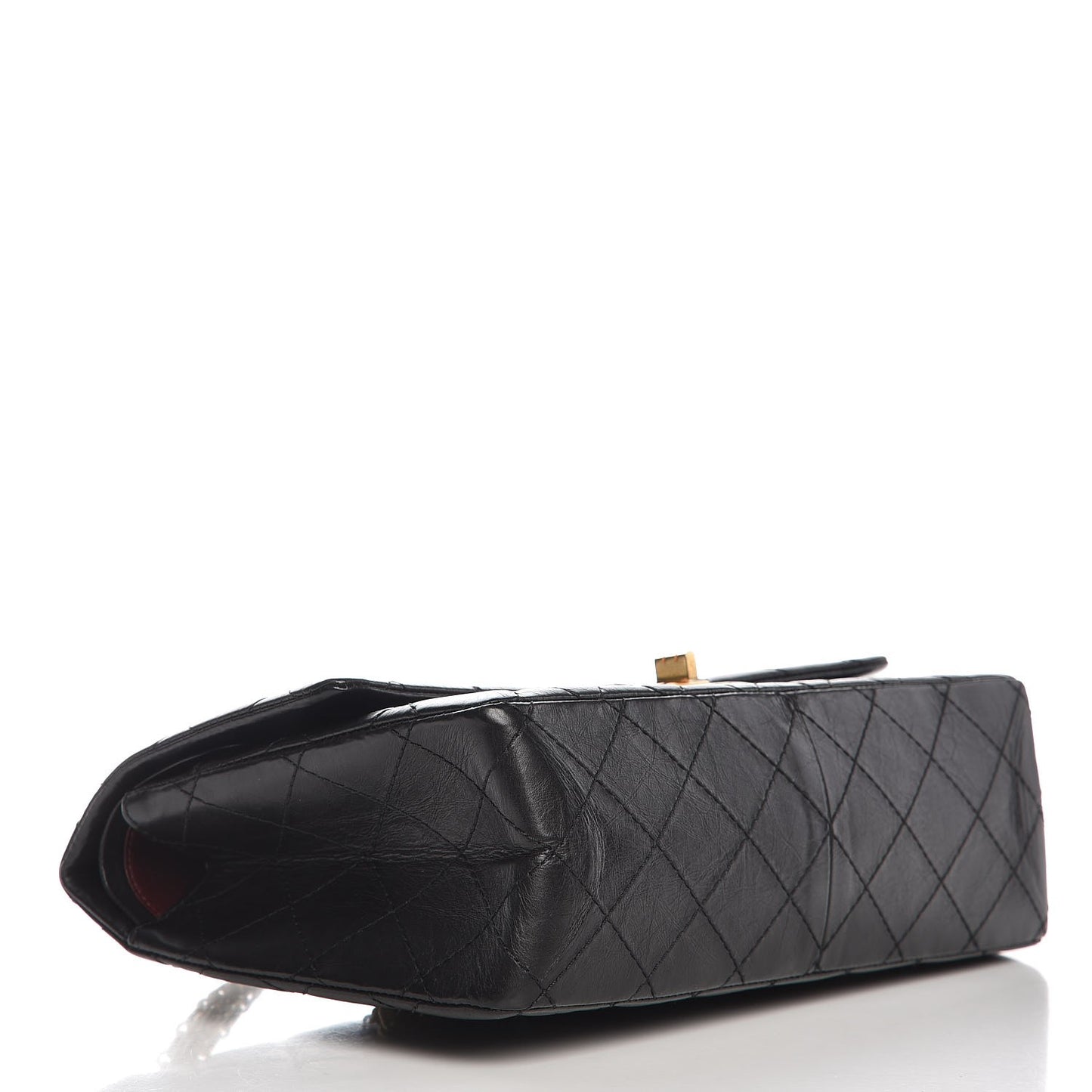 Aged Calfskin Quilted 2.55 Reissue 226 Flap Black