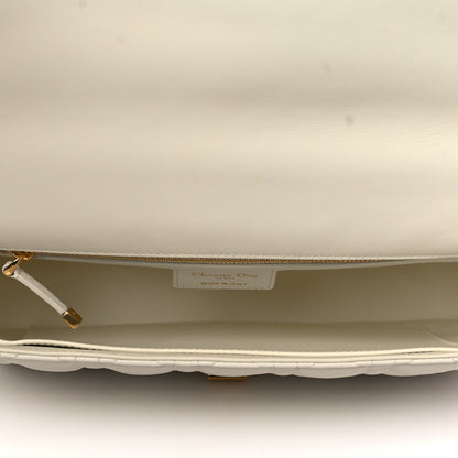 Christian Dior Lambskin Cannage Large Caro Bag Ivory 5 of 11