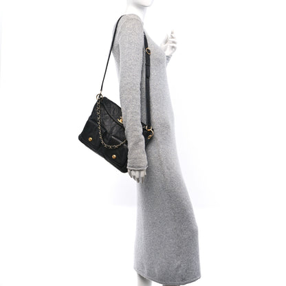 Chanel Caviar Quilted Supple Twins Hobo Bag Black 2 of 10