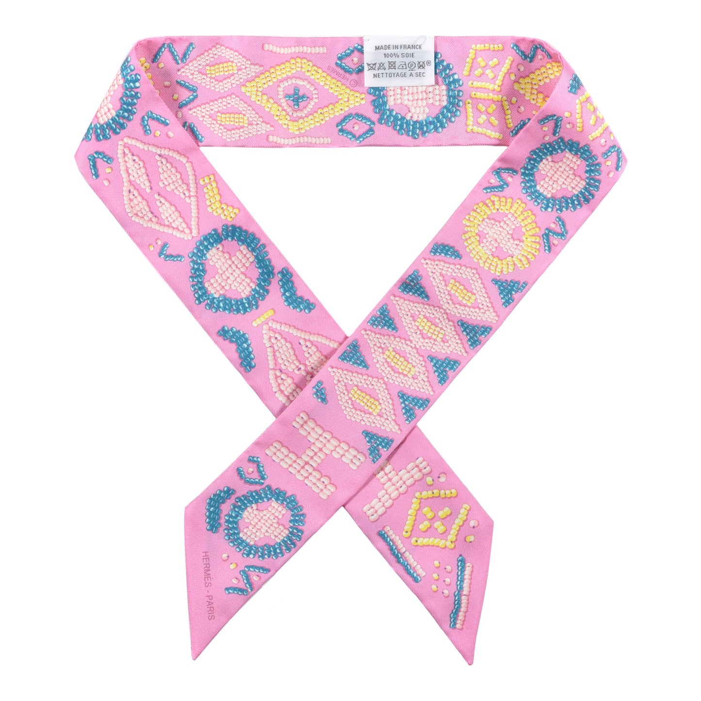Silk Kelly En Perles Twilly Rose Bonbon Canard