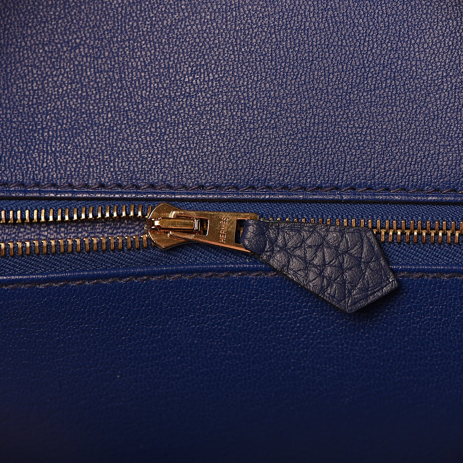 Hermes Taurillon Clemence Birkin 35 Bleu Saphir 12 of 37