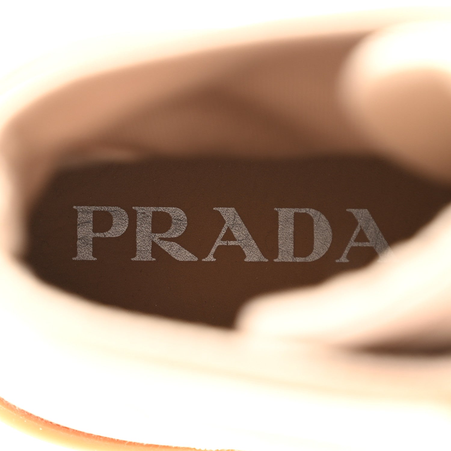 Prada Gabardine Triangle Logo Bi-Color Wheel High Top 35mm Sneakers 38 Corda Kaki 7 of 10