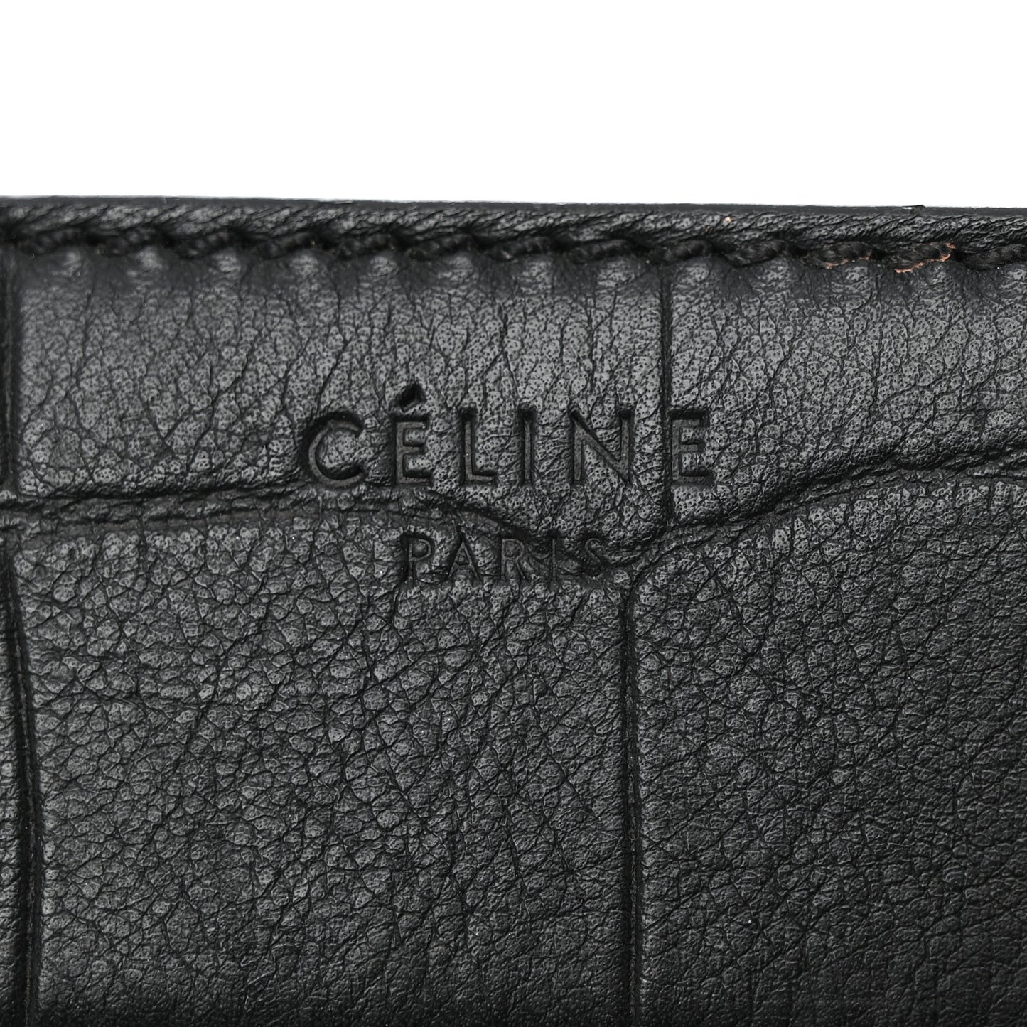 Calfskin Crocodile Embossed Medium Phantom Luggage Black