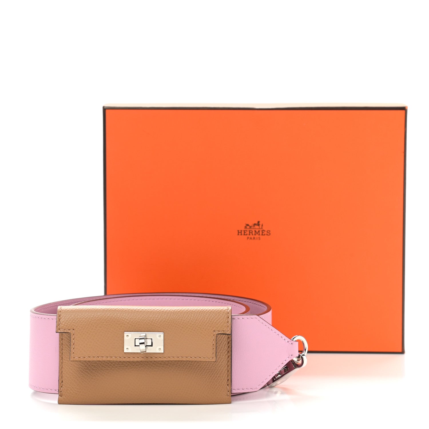 Hermes Swift Epsom Pocket Kelly Shoulder Strap Mauve Sylvestre Chai 6 of 6