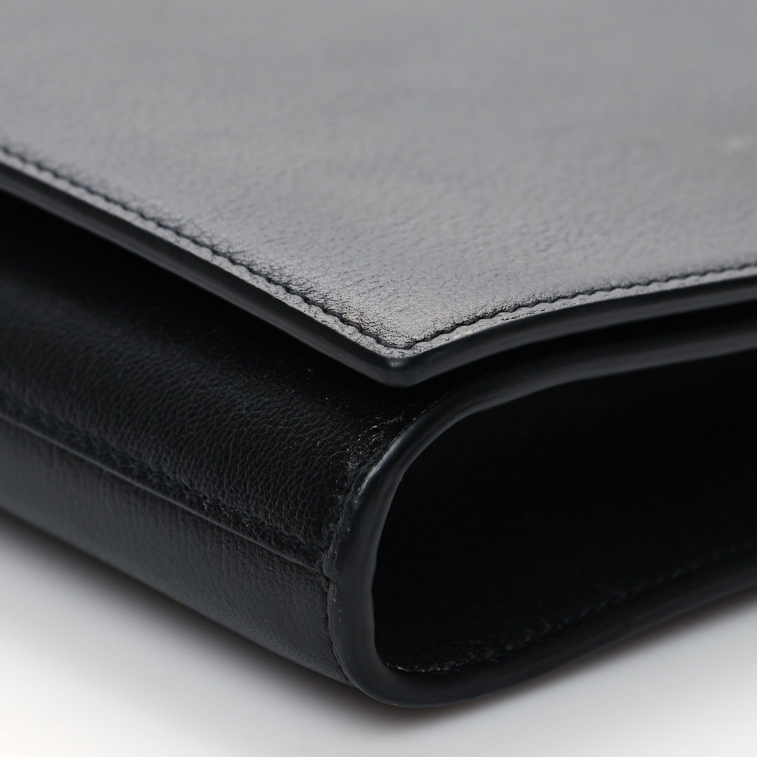 Saint Laurent Calfskin Monogram Large Belle De Jour Clutch Black 9 of 9