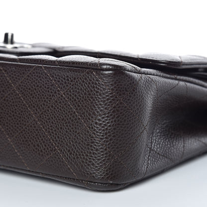 Chanel Caviar Quilted Medium Double Flap Brown 7 of 12
