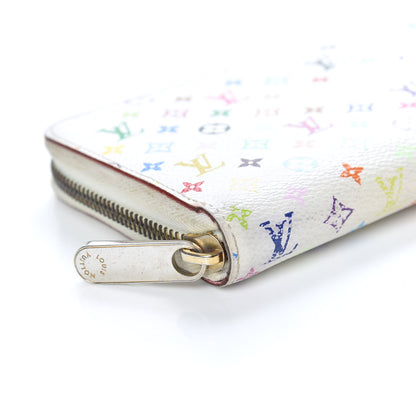 Louis Vuitton Monogram Multicolor Zippy Wallet White Litchi 7 of 10