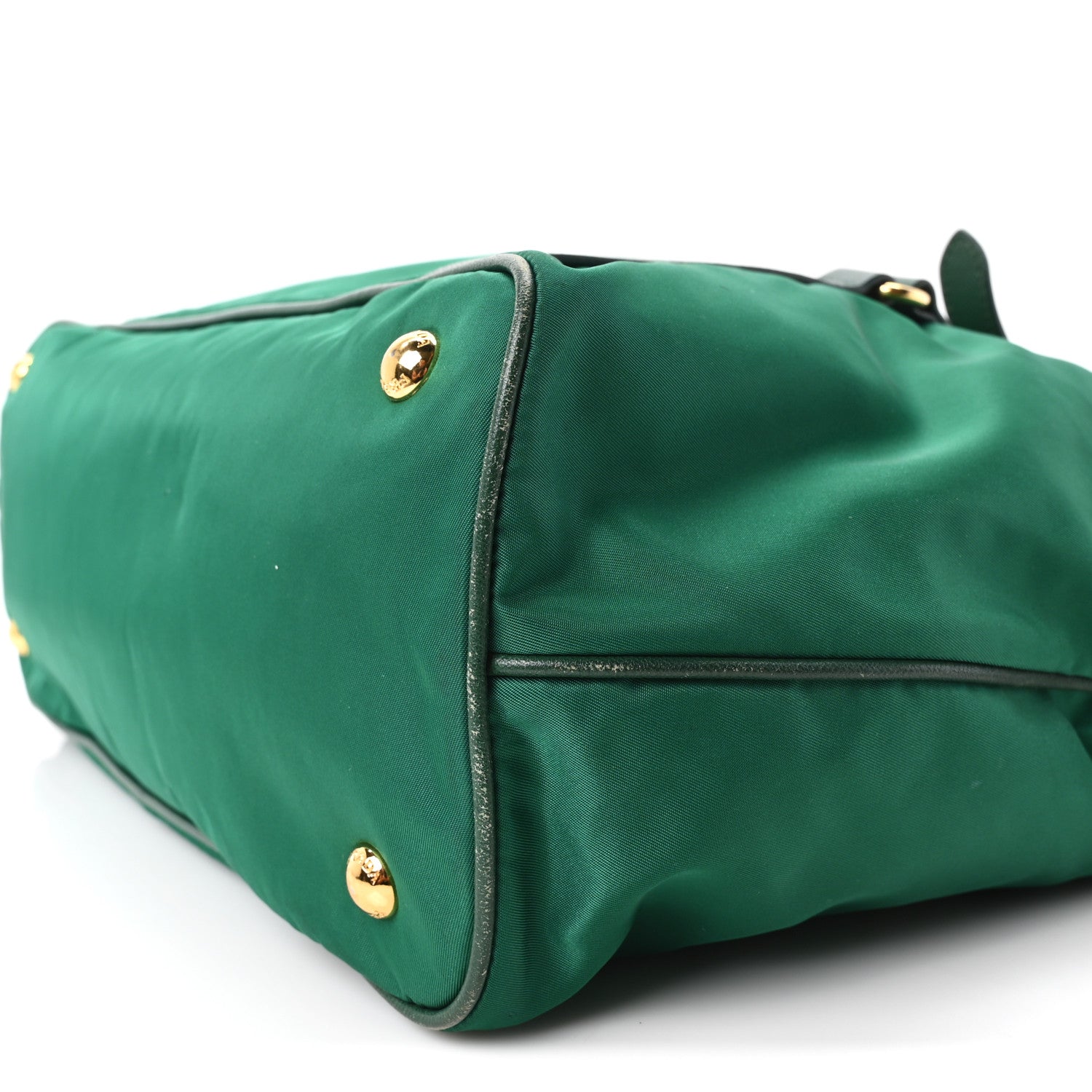 Prada Tessuto Nylon Saffiano Tote Oleandro 10 of 10