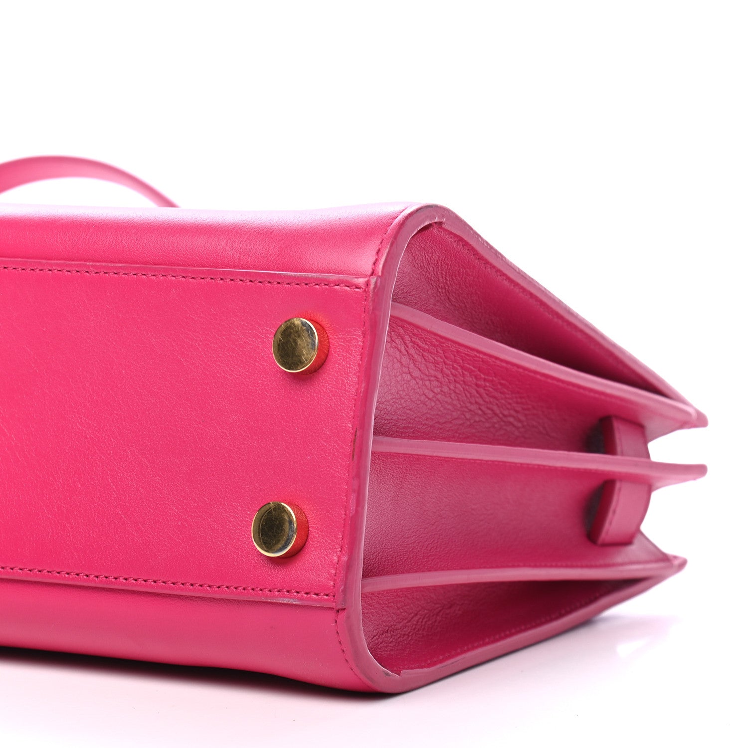 Saint Laurent Calfskin Nano Sac De Jour Lipstick Fuchsia 8 of 9