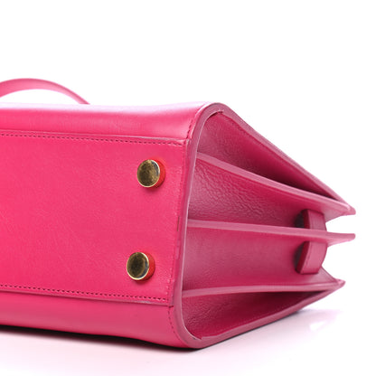 Saint Laurent Calfskin Nano Sac De Jour Lipstick Fuchsia 8 of 9