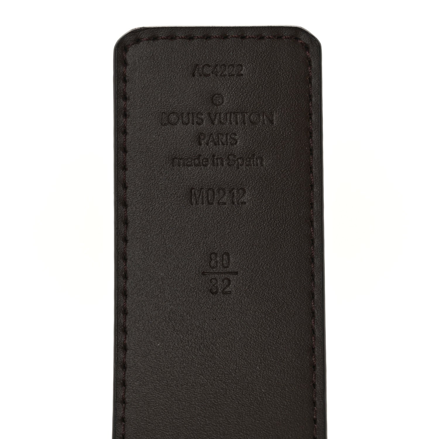 Louis Vuitton Damier Ebene 40mm LV Initiales Belt 80 32 4 of 6