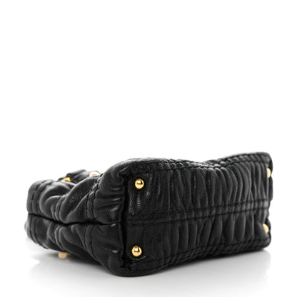 Prada Nappa Mini Bag Keychain Charm Black 3 of 7