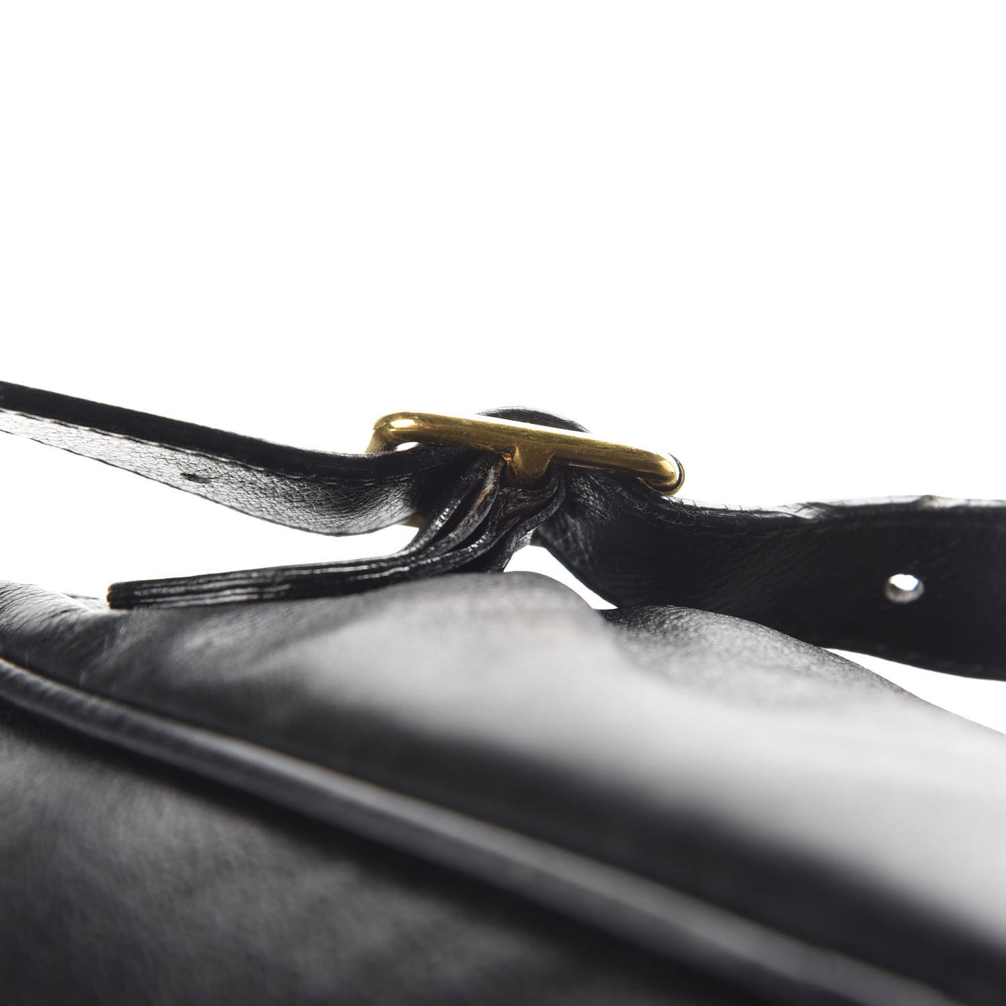 Calfskin Bamboo Backpack Black