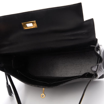 Hermes Box Kelly Retourne 32 Black 5 of 11