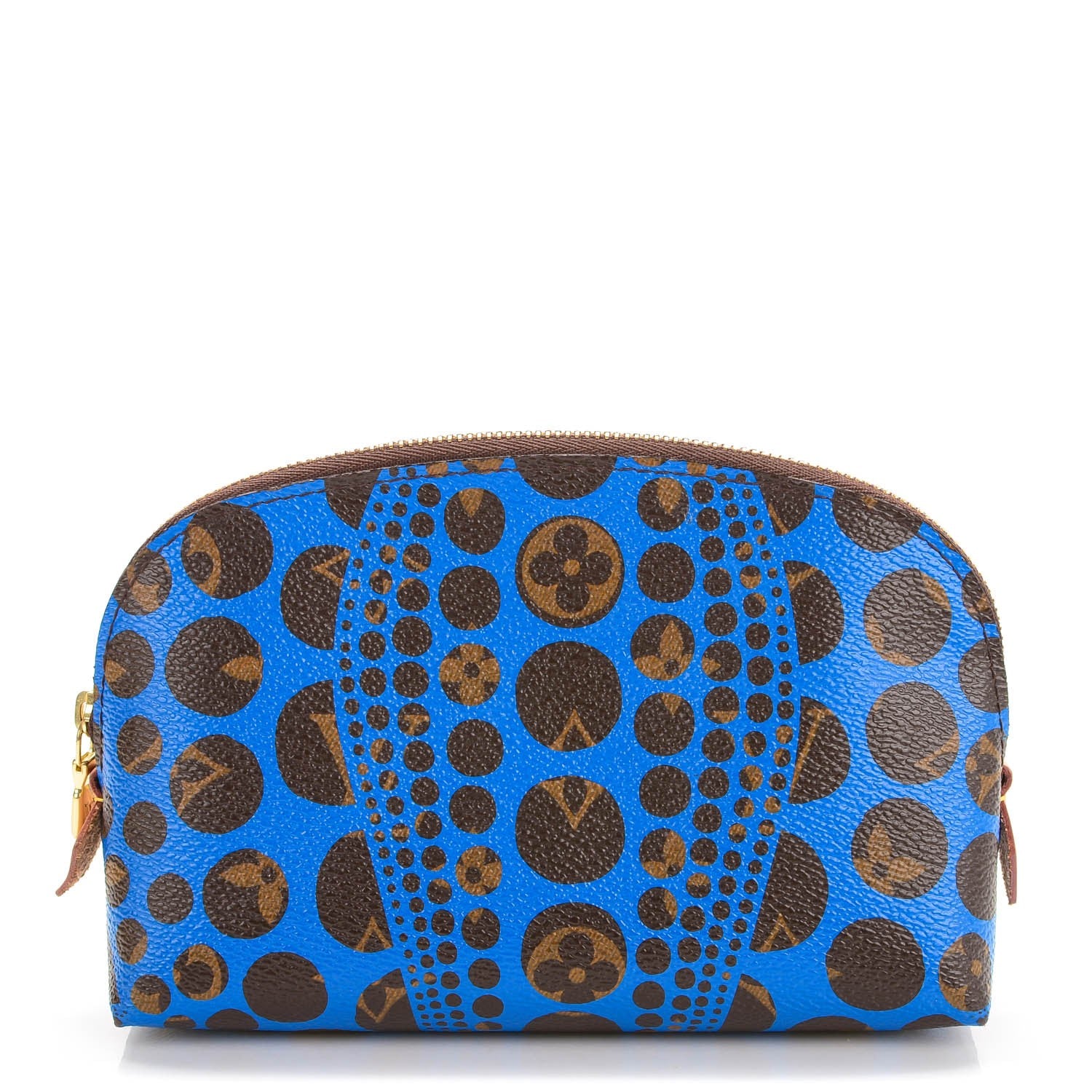 Louis Vuitton Monogram Kusama Pumpkin Dots Cosmetic Pouch Blue 1 of 7
