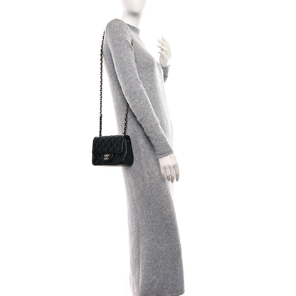 Chanel Lambskin Quilted Mini Square Flap Black 2 of 12