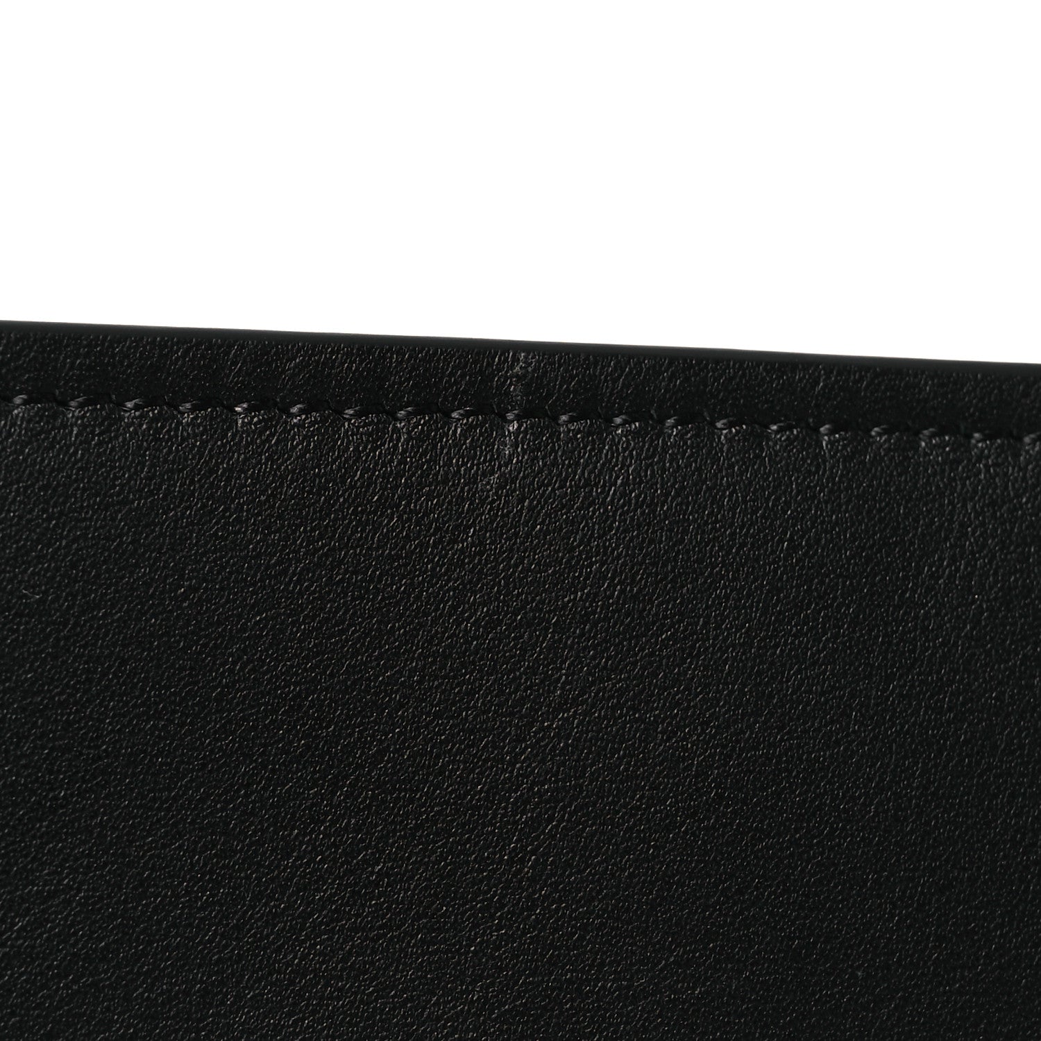 Valentino Garavani Calfskin VLTN Large Flat Zip Pouch Black 8 of 10